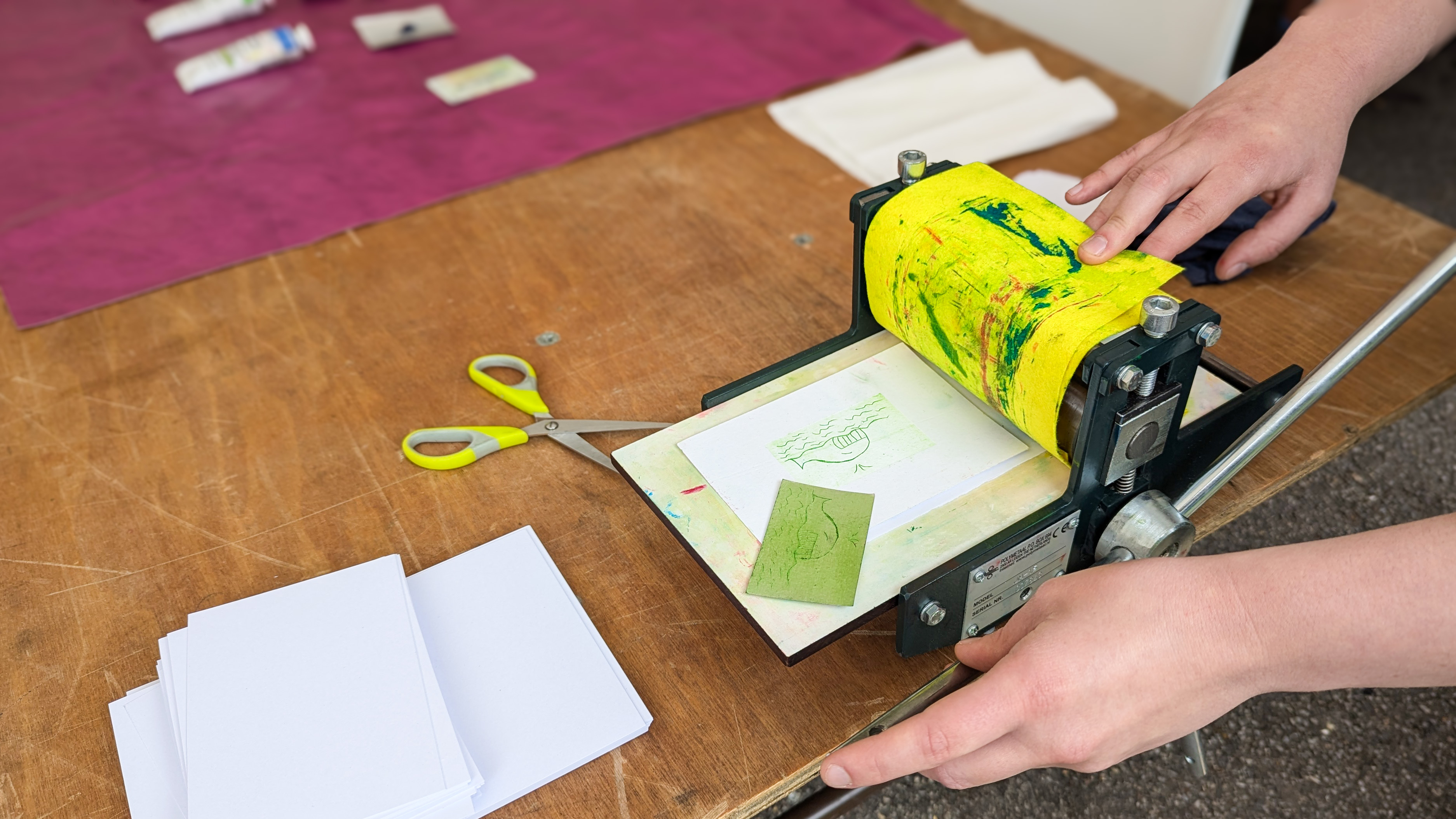 Atelier gravure sur TETRA